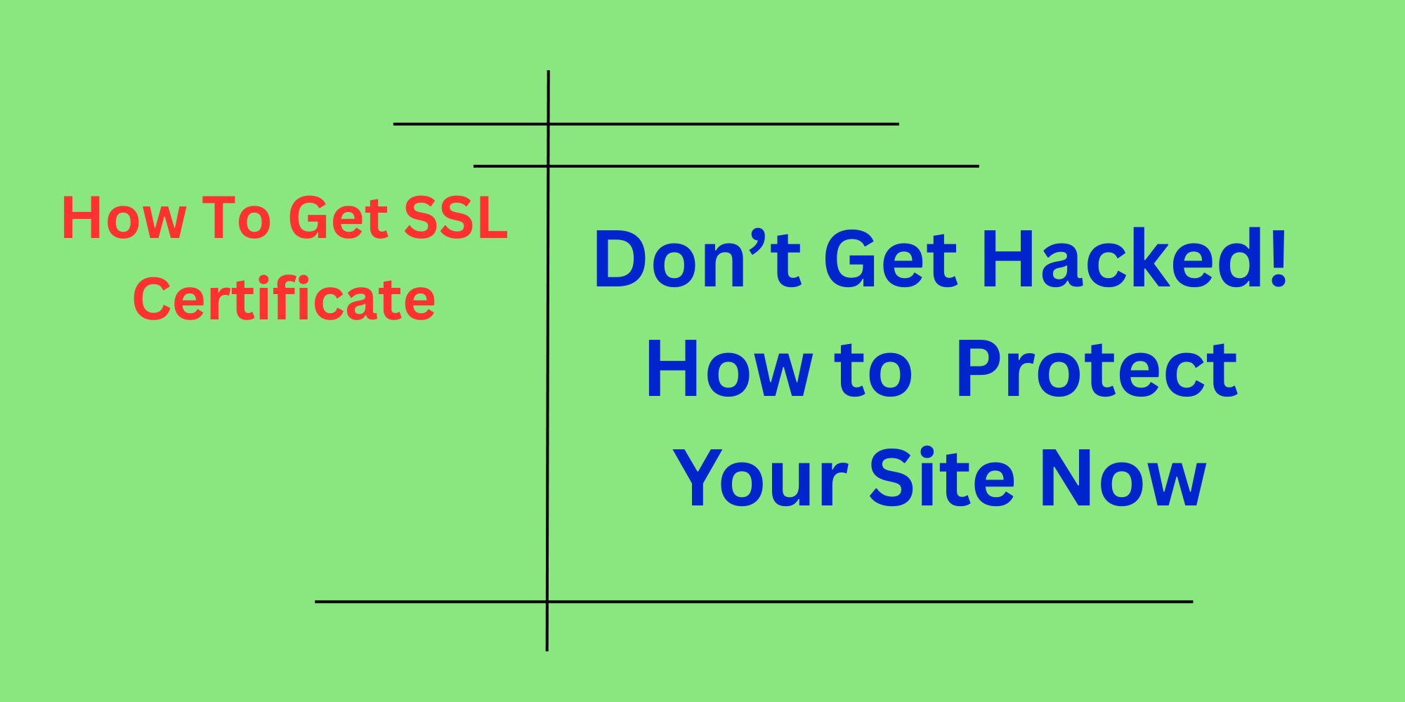 how do i get an ssl certificate